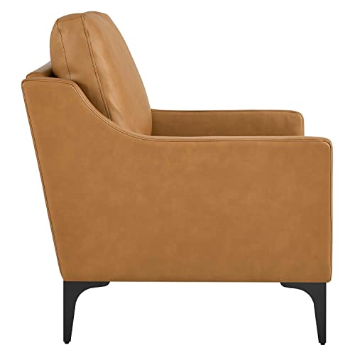 Sillón Moderno Piel Tan miniatura 7