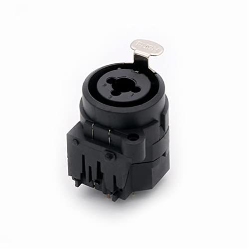 Conector chasis XLR hembra de 7 pines de ángulo recto para montaje en panel, 10 uds 7