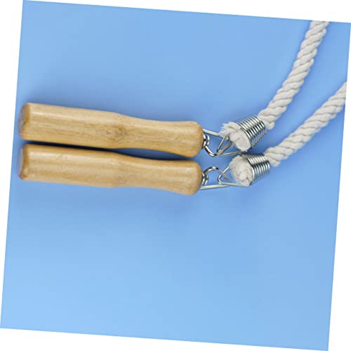 Cuerda de saltar sin enredos Toyvian de algodón flexible para evitar tirones 6