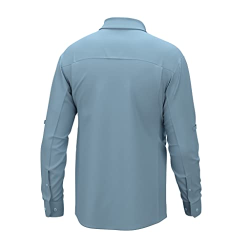 HUK Men's A1a Woven, Performance Long Sleeve Button2