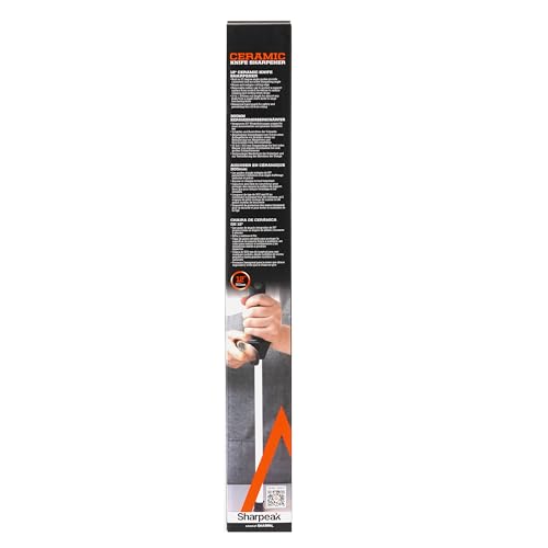 Sharpeak 109R Total L.17.5-Inch/Rod L.12-Inch 3000-Grit Ceramic Sharpening Steel With Built-In Angle Guides And Anti-Breaking Cap, Sharpening Rod, Knife Steel thumb #6