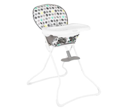 Graco - Snack N' Stow™ Trona plegable sencilla y compacta, desde los 6 meses hasta los 3 años aprox. (máx. 15 kg), color Splodge