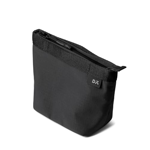 Image of DailyObjects Small Pivot Carry All Pouch for Men and Women |Zippered Compartment|Organiser|Lightweight|Water Repellent|Portable| Recycled Nylon| Concealed Handles| For Daily Use /Travel (Black)