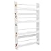 SONGMICS Libreria da Parete per Bambini, Scaffale Libri per Bambini, Porta Libri per Cameretta e Stanza dei Giochi, Salvaspazio, Bianco GKR050W01