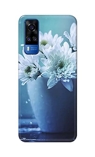 Image of PRINTFIDAA Flowers in The Glass On The Table Printed Designer Hard Back Case Cover for Vivo Y51 / Vivo Y51A / Vivo Y31 -(TI) MVN1002