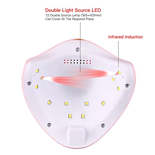 dalishopp Secador de unhas 36 W Lâmpadas para unhas 3 temporizadores UV LED Secador de polimento Sen