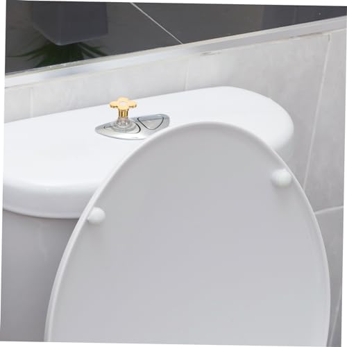 BESTonZON 2 Peças botão do tanque do banheiro alça de descarga do vaso sanitário botões de toalete n