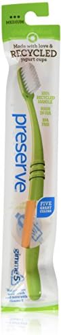 Preserve Adult Medium Toothbrush with Mailer Assorted Colors, 6 Count