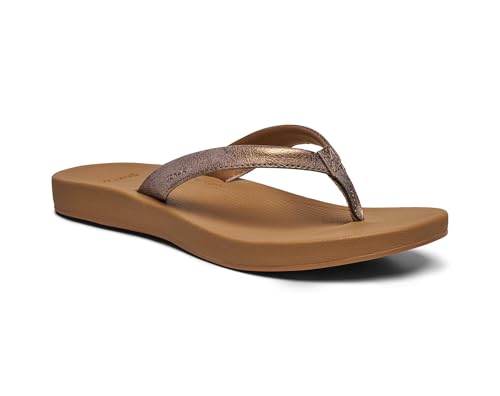 Image of Sanuk Womens Cosmic Shores | Water Resistant Flip Flops for Women | EVA Footbed With Arch Support | Women's Beach Sandals