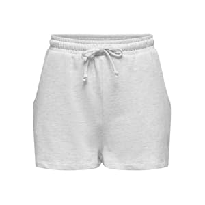 JDY Women shorts Loose cut comfortable sweat shorts with side pockets, Colour:Brown-4, Size:S