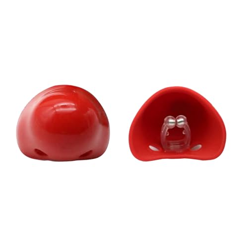 Soft Silicone Red Clown Nose from Juggling - Nose Clip Type Cordless - Easy to Wear for Party Halloween Costume Supplies Christamas