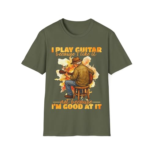 T-shirt humour guitare pour un cadeau d'anniversaire original de musicien