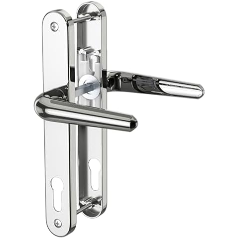 Bwintech Polished Chrome UPVC Door Handle Set Cover