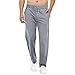 Produktbild Tansozer Jogginghose Herren Ohne Bündchen mit reißverschluss Taschen Freizeit Baumwolle(Gray L)