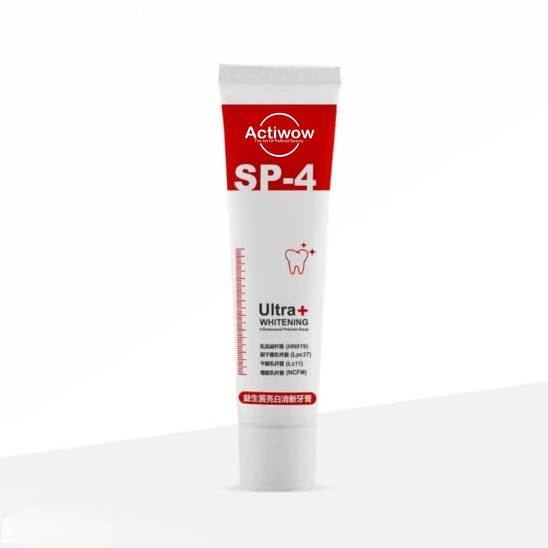 sp 4 ultra brightening toothpaste advanced whitening formula for stain removal and enamel protection 30g fresh mint pack