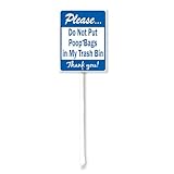 Fácil de instalar: nuestro letrero de patio mide 17,5 x 22 cm con estaca de 32 cm y está diseñado para instalarse fácilmente en tu patio. Simplemente insértalo en el suelo utilizando los postes incluidos.