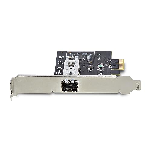 Image of StarTech 1-Port GbE SFP Network Card, 1000BASE Copper /Fiber Optic | 1GbE Controller, Single-Port Gigabit Ethernet NIC, Intel I210-IS, PCIe 2.1x 1, Desktop /Server Backplanes, P011GI-NETWORK-CARD