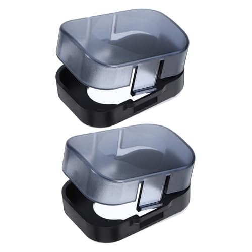 BESPORTBLE 2個 ベビー ロックカバー のいたずら防止に 指さみ防止設計で多種ドア対応 簡単ワンボタン操作で取り付け楽々 家用 防犯ドアにも使