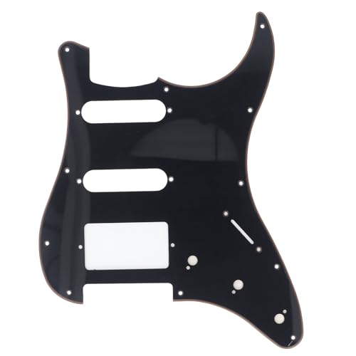 Guitar Pickguard, 3 Layer HSS Scratch Plate for Stratocaster Electric Guitars with 11 Mounting Holes Lightweight Plastic Guard - Image 2