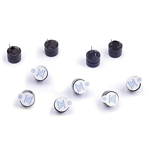 ICQUANZX DC5V Aktiver Summer Elektronischer Alarm Magnetischer Langer Dauerton für Arduino (10er Pack)