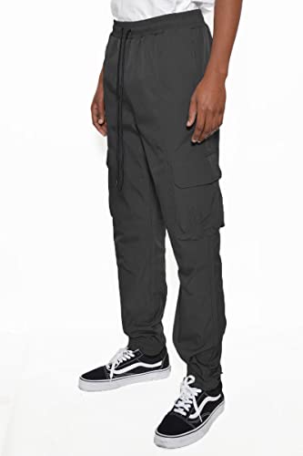 Weiv Mens Iridescent Cargo Jogger Fashion Street Wear Bottoms2