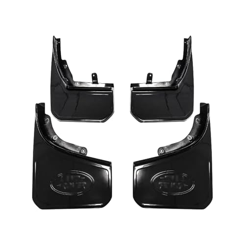 Image of 4PCS Widened Tire Mud Flaps Splash Guards for Landrover Defender 90 /110 2020-2023, Vehicle Wheel Protector Mudflaps Exterior Accessories (Bright Black)