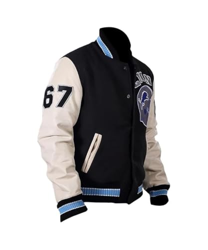Detroit Beverly Hills Cop Varsity Jacket Men's -Axel Foley Lions Baseball Wool Varsity Jacket For Men2
