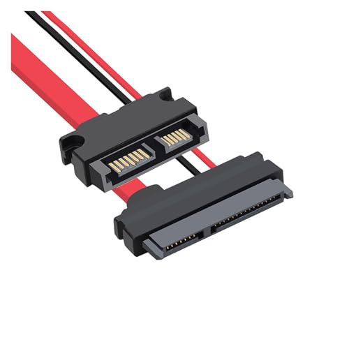 SATA 22P Public to Slimline 7+6SATA 13P Female Optical Drive miniatura 4