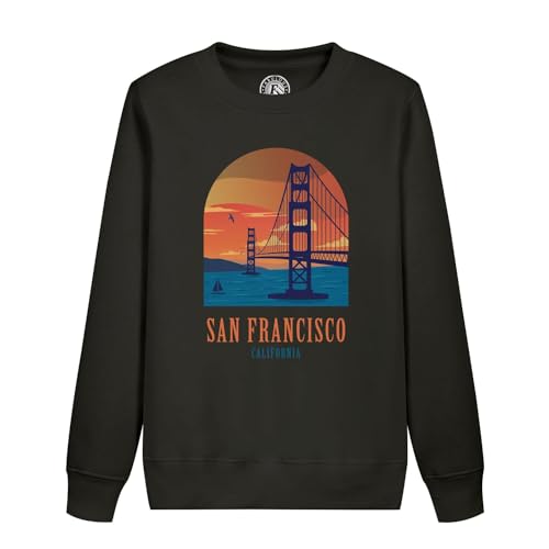 Sweatshirt enfant San Francisco motif Pont du Golden Gate en coton confortable
