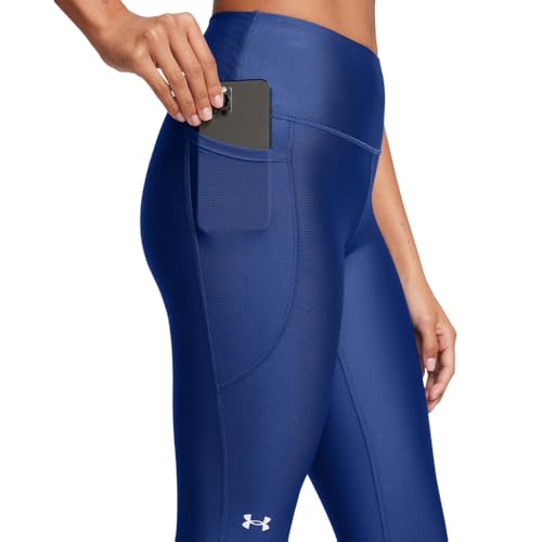 Image of Under Armour Women's HeatGear Armour High Waisted Ankle No-Slip Leggings