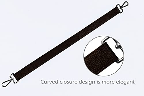 Image of 24.8 inch Leather Replacement Strap for Handbags Shoulder Bag with Metal Buckles