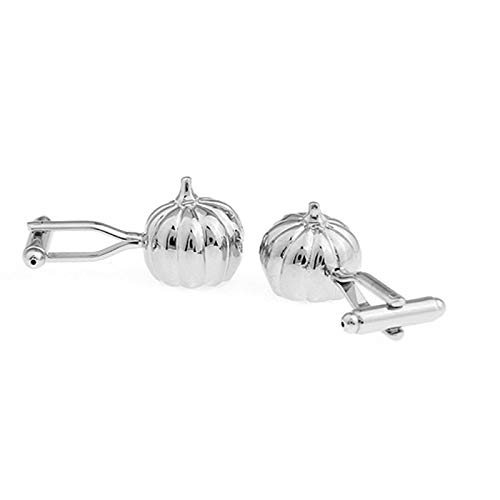 Mancuernillas Hombre Calabaza Plateadas KnBoB miniatura 2