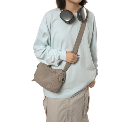 Small Canvas Purse Messenger Bag Hobo Crossbody Bag for Women Shoulder Tote Handbag Casual Travel Work3