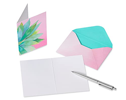 Image of Papyrus Blank Cards with Envelopes, Bold Succulent (14-Count)