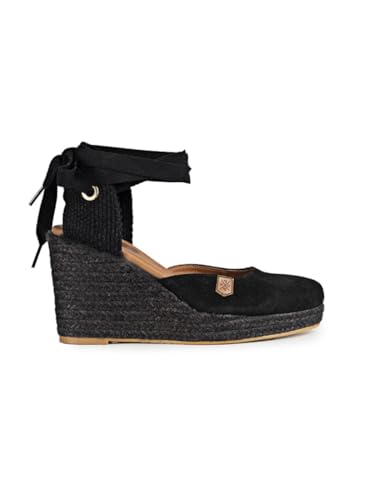 Espadrilles Malvinas noires femme chaussure toile corde mode ete