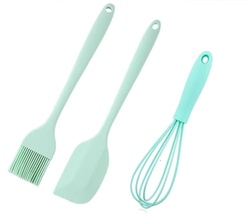 WinAimer Lot de 2 pinceaux à badigeonner en silicone de qualité supérieure résistants à la chaleur à long manche pour griller, pâtisserie, barbecue et cuisine, noyau solide et revêtement solide