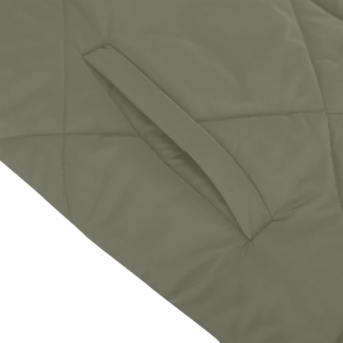 CFDRFGH Green Medium Fall Winter Jacket for Women 2024 – Warm, Lightweight, and Casual Puffer Style - Image 7