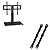 PERLESMITH Swivel Universal TV Stand&TV Anti-tip Straps PSTVS02&PSAS1