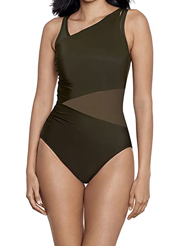 Miraclesuit Women's Swimwear Illusionist Azura One Piece Underwire Bra Mesh Inset All Over Control Swimsuit2