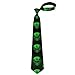 MZERSE Fashion Neckties Mens Shirt Uniform Skinny Tie for Business Holiday Necktie Green WeedLeaf Leaves Leaf Skull