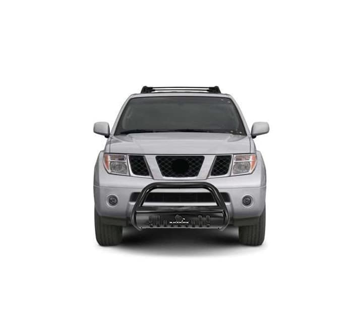 Image of Black Horse Bull Bar Skid Plate Black Compatible with 2005-2021 Nissan Frontier|2005-2007 Nissan Pathfinder|2005-2015 Nissan Xterra-CBB-NIB4201SP