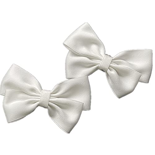 Image of Fodattm 2PCS Handmade Bow Knot Shoe Buckle Clips Wedding Shoe Decoration Charms DIY Crafts Findings Accessories Package