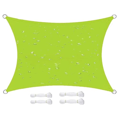Voile d'ombrage rectangulaire 3x4,9m vert imperméable et anti-UV pour le jardin - 2