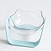 Pet bowl Transparente Katzen- und Hundeschüssel doppelte Schüssel Schutz Halswirbel geeignet for Katzen- und Hunde Futternapf Futternapf (Color : Blue)