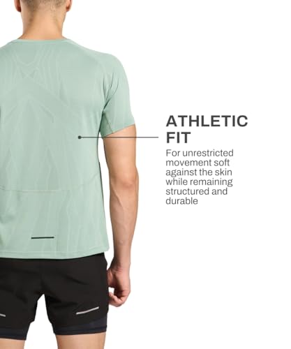 Image of TEGO Zone T-Shirt | Men's High-Intensity Training Tee| Zoned Jacquard Ventilation | Breathable Gym & Workout | Anti-Odour | Lightweight Athletic Fit