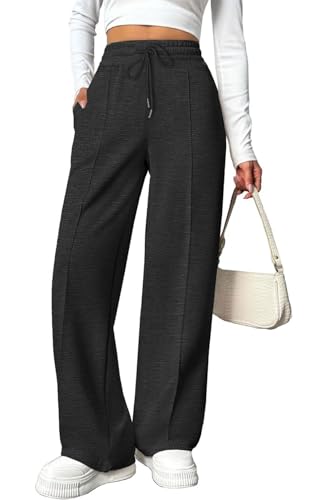 Joligiao Pantaloni Tuta Donna Larghi Pantaloni Sportivi Donna Vita Alta