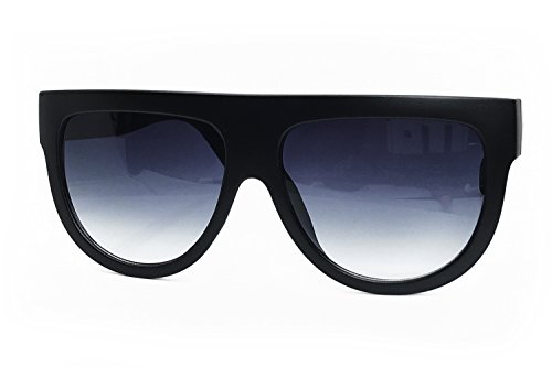 RAKOSTA c6520 Oversize XL Tint Havana Shadow Style Flat Top Womens Mens Sunglasses (FADE BLACK, XL)2