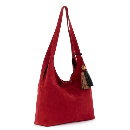 Image of The Sak Huntley Hobo Bag - Premium Leather Women's Purse for Everyday & Travel - Handbag with Shoulder Bag Straps