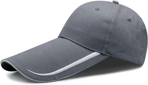 Sanahy Casquette Homme 14cm Longue visière Grande tête Homme Grande Taille Peaked Chapeaux Cool Chapeau De Pêche Homme Plus La Taille 55-60