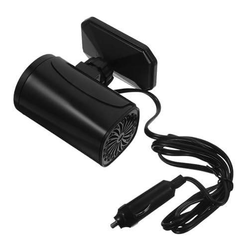 Holibanna Calentador Explotar Pequeño Portátil Automotor Calefactor Portatil Para Coche Ventana Motorizado Defogador Parabrisas Admiradores Cálido Calefactores Negro Abs